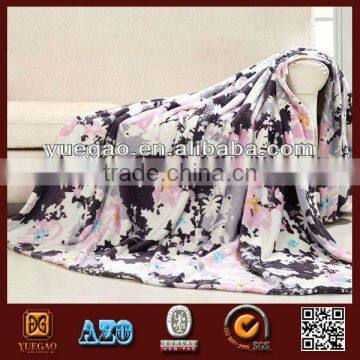 super soft 100% polyester printed fleece blanket