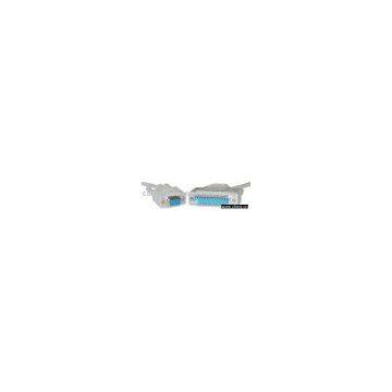DB9 Female / DB25 Male, 9C, Molded, data cable,UL