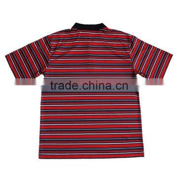 Factory OEM Red&Black Huntte Print Longline t Shirt Men's Polo Shirt photo-4