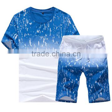 New products stylish short sleeve t-shirt and pants set