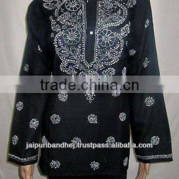 New Indian Cotton Chikan Kurtis And Tops Tunic Wholesale Lot Thanks giving