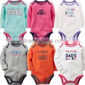 unisex baby clothing short sleeve printed triangle pure cotton baby romper