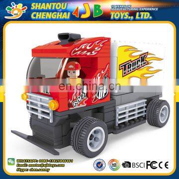 Cheap price 213PCS excellent craftsmanship plastic building block truck toy for kids