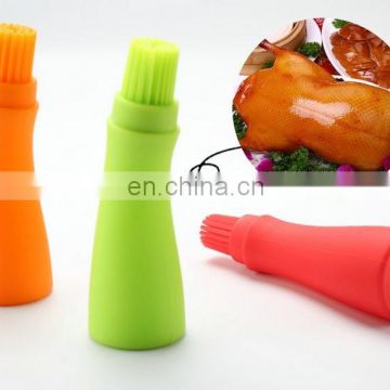 Reusable food grade silicone brush header silicone cooking oil jar