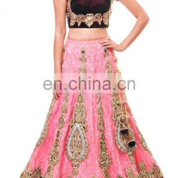 Hot Pink Bridal wedding lehenga 2016-2017