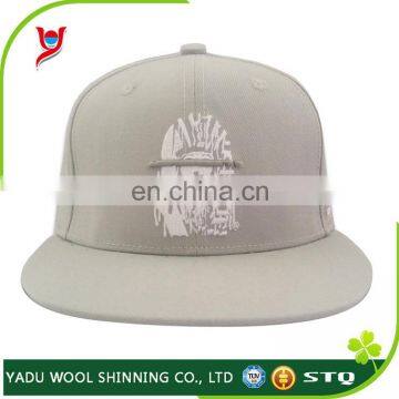 2017 wholesale 5-6 panels white leisure school tourism use 3d embroidery highly customized snapback cap