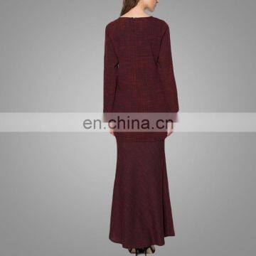 Red Rock Modern Kurung Long Sleeve Baju Kurung Muslimah for Pregnant Woman photo-5