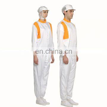 White Unisex 100%Polyester Food Processing Uniform for Food Factory photo-5