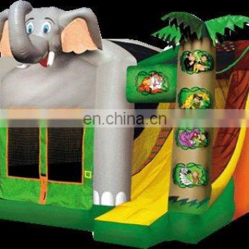 inflatable elephant combo with slide,