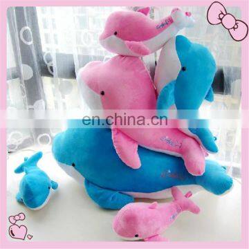 low price customize plush dophin toys any size is available