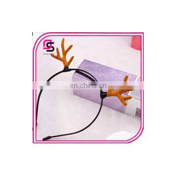 Christmas brown big antlers headband hair band