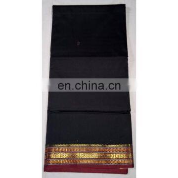 Women's Designer Wedding Wear Black Border Handmade Kanjeevaram Banarasi Silk Bridal Saree Party Wear Dress