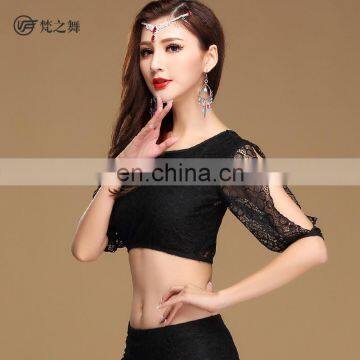 S-3101 Hot Sexy Flower High Quality Lace Belly Dance Top photo-4