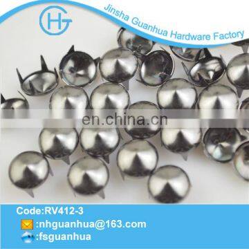 Cone and black color vintage nailhead for bags