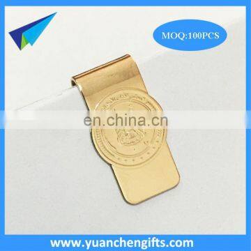 Promotional gifs customer Designs logo metal gold diamond paper clips