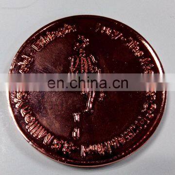 Lucy, Mother of humankind Souvenir coin Shiny copper plating