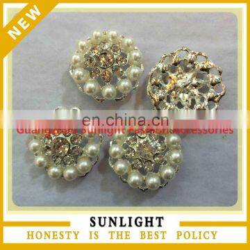 fancy crystal rhinestone coat button