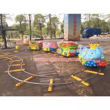 Zhongshan Amusement Park Children Rail Train 8 Seat Elephant Train, Electric Train, Earn Money, Kiddie Rides photo-2