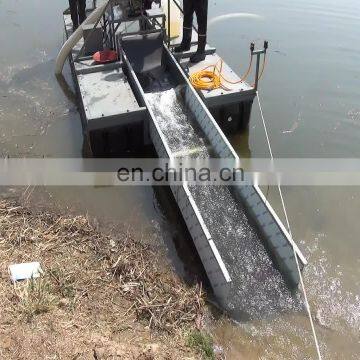 Hydraulic gold dredge with gas engine