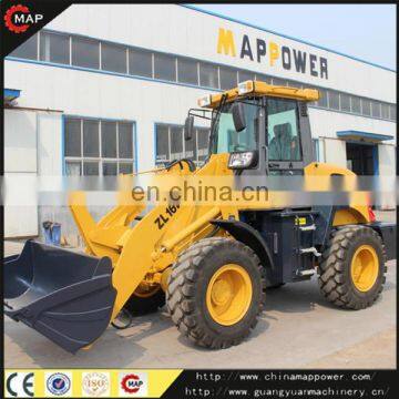 ZL16F wheel loader mini loader weifang wheel loader