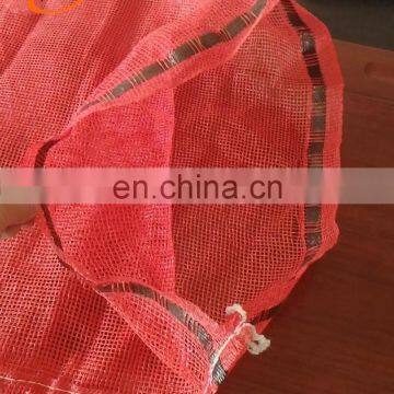 Recyclable and Durable red onion PP plastic mesh bag for fruit packaging