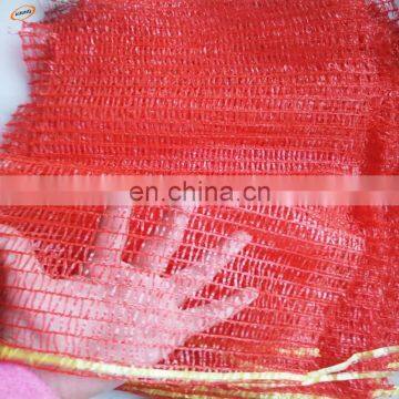 polypropylene knitted plastic mesh bag packing fruit and vegetable firewood for sale