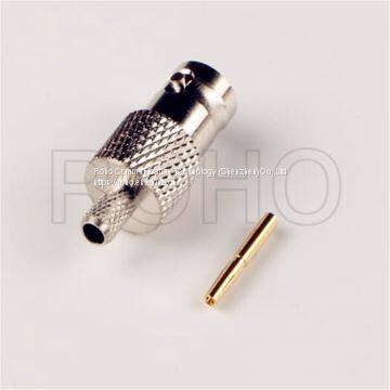 RF Coaxial Plug Male Crimp BNC Connector for Rg179 Cable