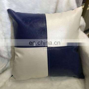 Home Luxury Throw Pillow Case Waterproof PU Leather Cushions Covers photo-7