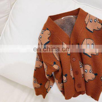 Children's sweater cardigan cotton sheep fleece 2020 autumn boys and girls jacket autumn and winter