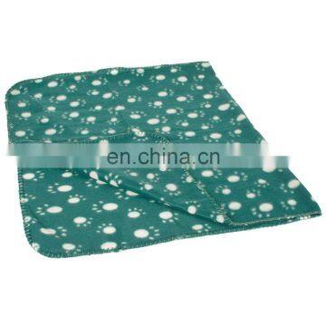 Durable green high quality customized dog fleece blanket