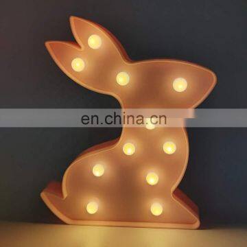 Easter Rabbit Marquee LED Light For Home Decoration