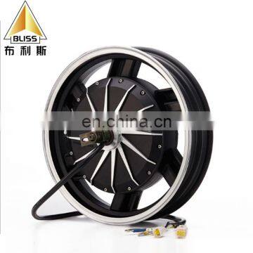 Auto Free Wheel Single Shaft Hub Motor Electric Wheel Hub Motors2000W 60/72V Brushless Hub Motor photo-2