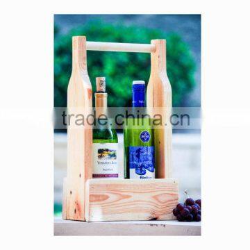 Custom Wooden Wine Bottle Carrier