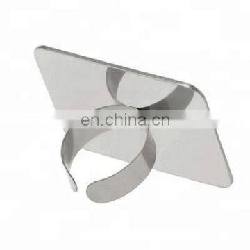 Nail Art Palette Ring Stainless Steel Pallet Professional Nail DIY Art Design Paint Square Palette Metal Tool photo-4