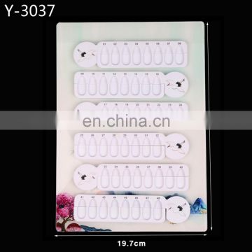 Nail Art Practice Display Plastic Nature Color DIY Nail Color Sample Polish Chart