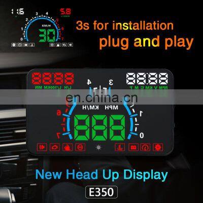 2020 5.5 Inch Smart LCD HUD Driving Head up Display for Universal Vehicle Apply to Cars With OBD2 Interface photo-6