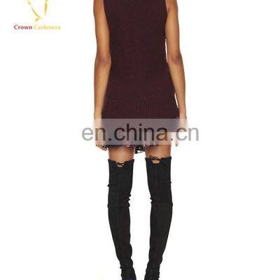 Customisable Womens Sweater Dress Wool Vest Merinos photo-2