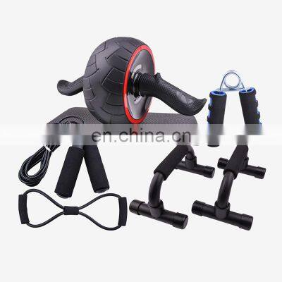 Factory Wholesale Health Abdominal Wheel Adjustable Rope Skipping Grip Push Up Frame Fitness Exercise Equipment Set Combination