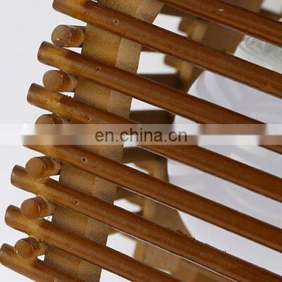 Tonghua Vintage Wood Material Lantern Shaped Wall Lamp Traditional Decorative Corridor LED Edison Bulb Wall Light photo-5