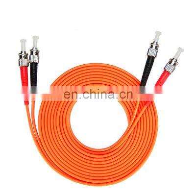 Telecommunication  OEM & ODM FTTH Gigabit ST to ST Multi mode 3/5/10/15M Fiber Patch Cable  a pair