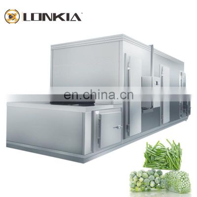 China freeze drying equipment Frozen Vegetable Production Line/Green Peas Quick Freezing Processing machine