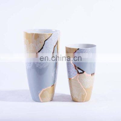 Modern Luxury 2021 New Style Large Interior Decor Ceramic Flower Vase photo-2