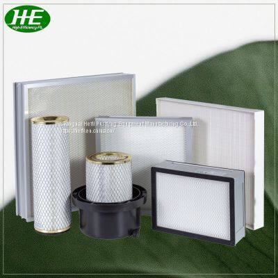 Mini Pleated Fiberglass Filter Paper Clean Room HEPA Panel Filter