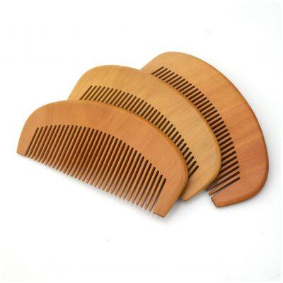 Eco-friendly Wood Comb Natural Beard Hair Combs Can Custom Logo