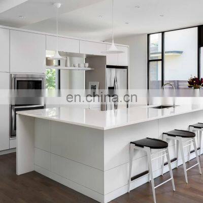 Modern kitchen cupboard two pac paint lacquer kitchen cabinet design