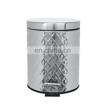 Household products Retro Emboss Pattern waste bin