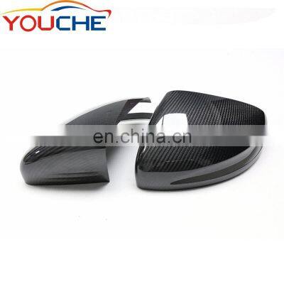 Dry carbon fiber 3k side rearview mirror cover  for Mercedes C & E & S & GLC class W205 W213 W222 W253(for LHD car)