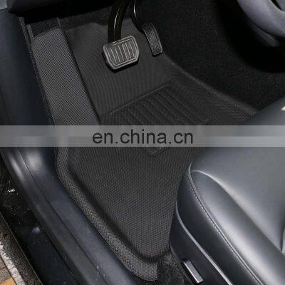 Waterproof Floor 3D Mats For Tesla Model Y TPR 3D Floor Mats Non Skid Floor Liners