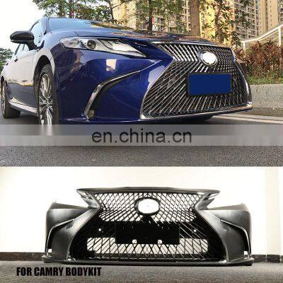 Новый пластиковый тюнинг-комплект из ПП для Camry LS рестайлинг 2018-2020 годов. Передний бампер. Автомобильные аксессуары