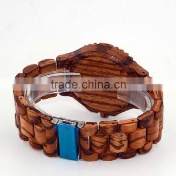 Summer Style Quartz Hand Watch,water Resistance Eco-friendly Materia Natural Wooden Wrist Watch